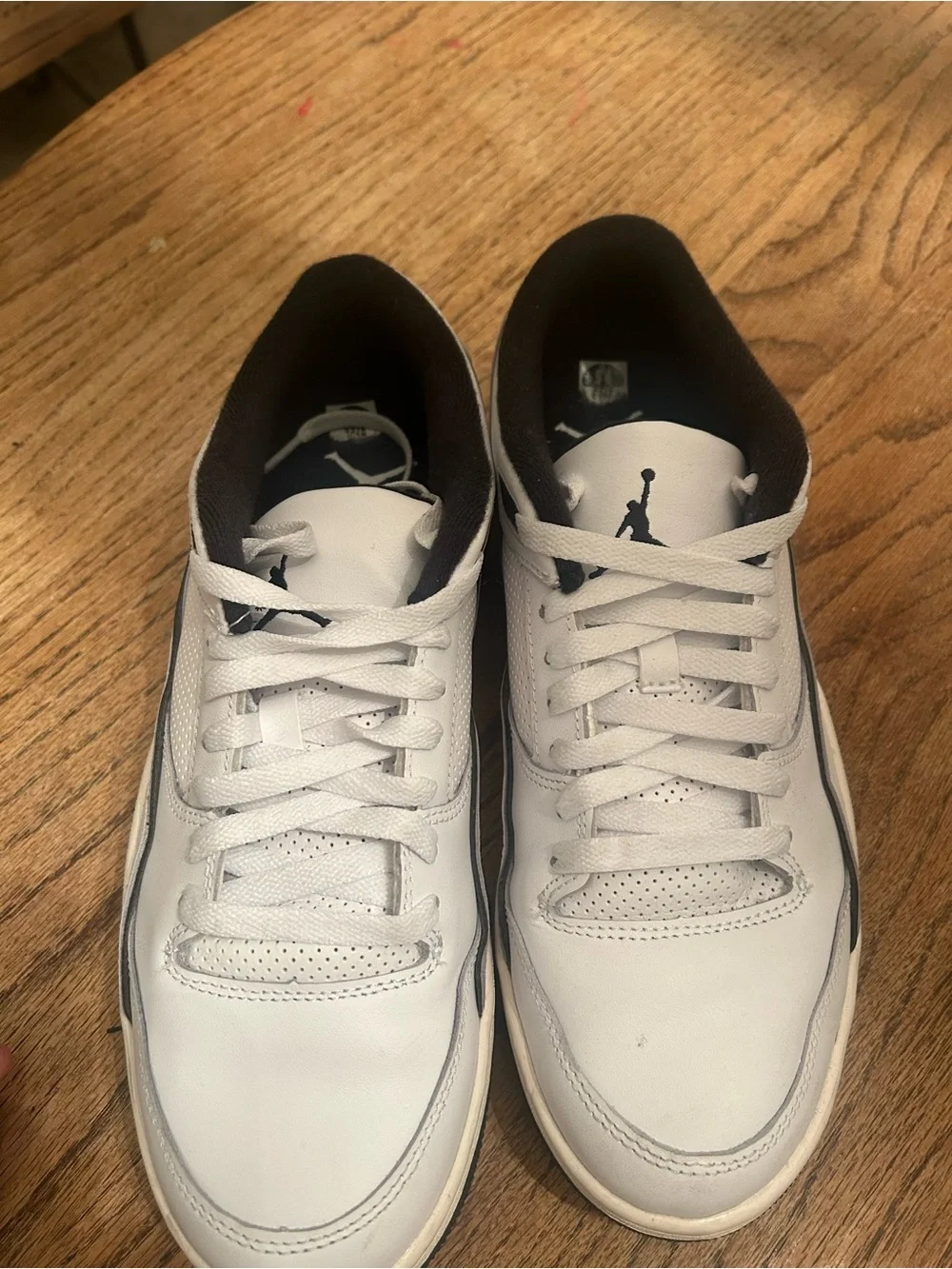 Men’s Jordan Flight White/Black Low-Top Sneakers